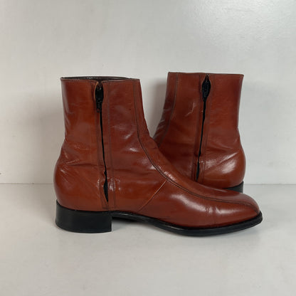 Vintage Florsheim Imperial Zipper Boots 10 D Chelsea Style