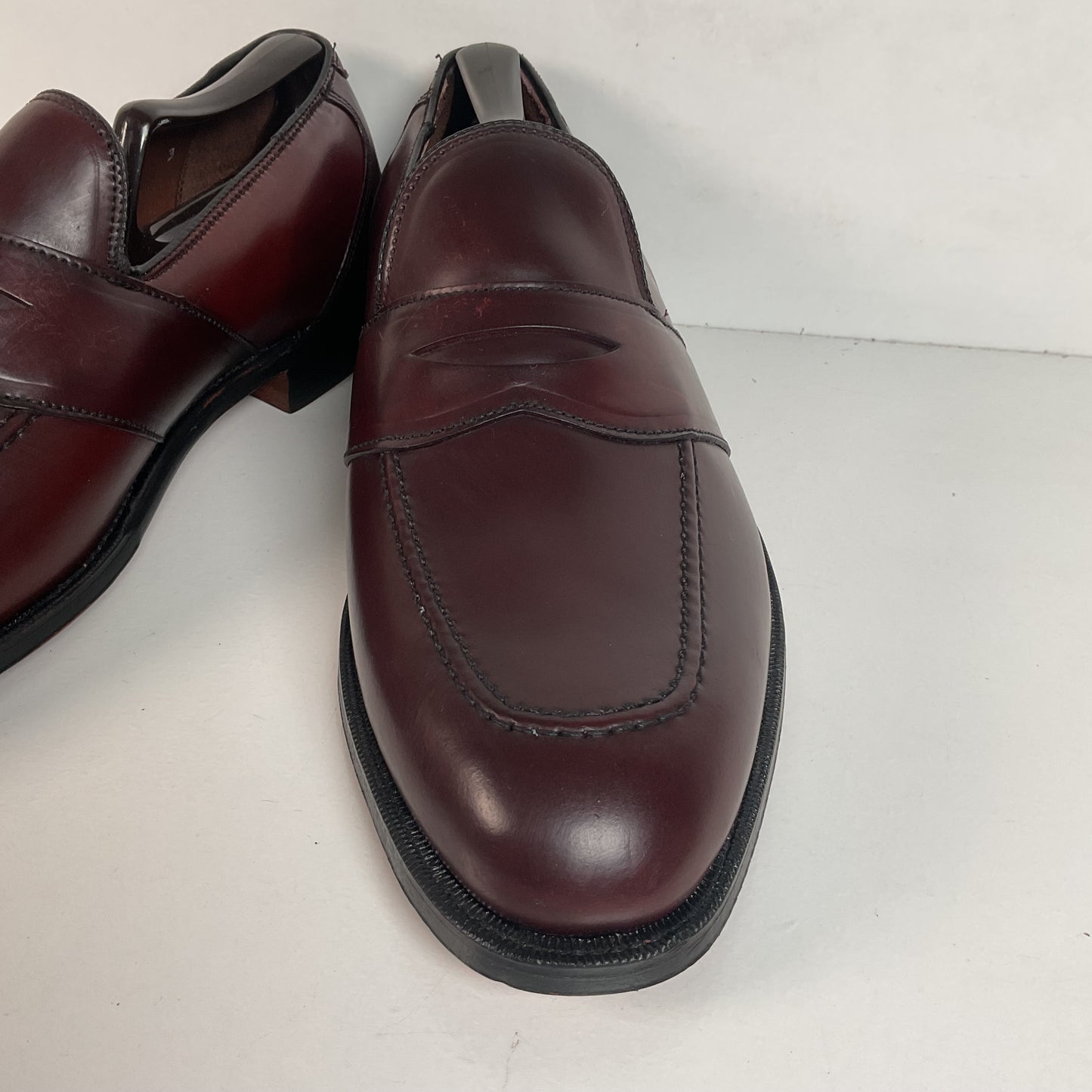 Vintage Hanover LB Shepard Penny Loafers 10 D Genuine Shell Cordovan USA Made