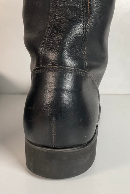 Vintage 1960s Leigh Linesman Boots 10 D USA Made Safety Toe