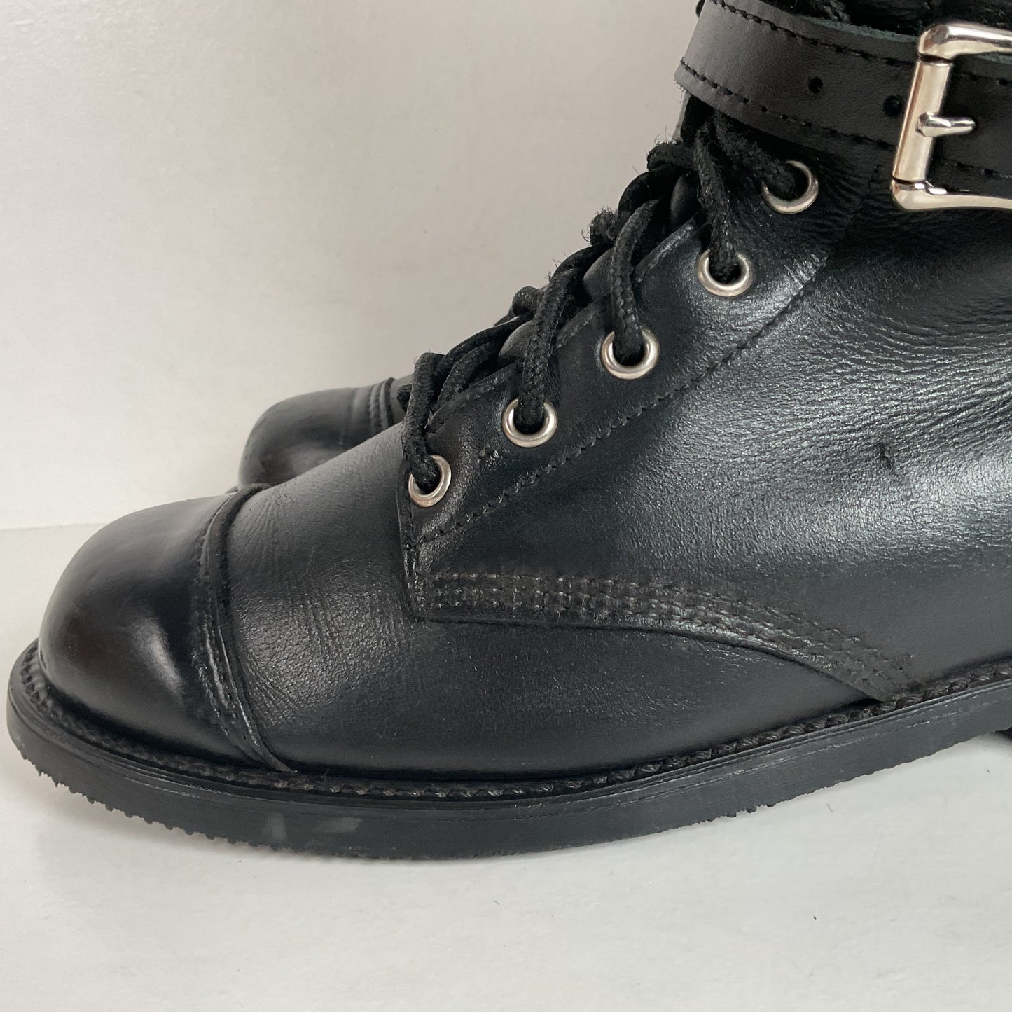Vintage Harley Davidson Tall Lace Up Boots | USA Made | Men’s 8 | Women’s 9