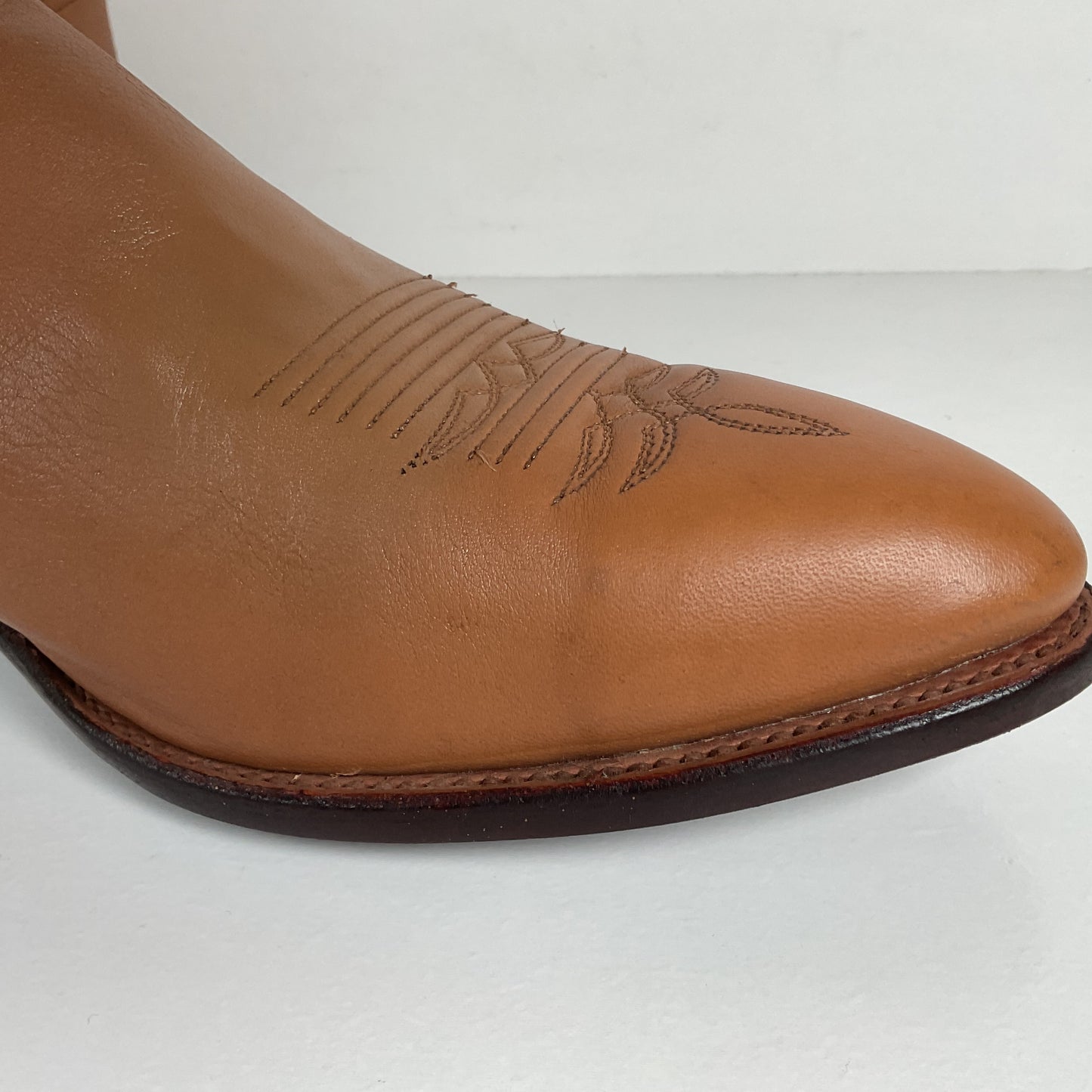 Vintage J. Chisholm Buckskin Cowboy Boots | USA Made | Men’s 13 D
