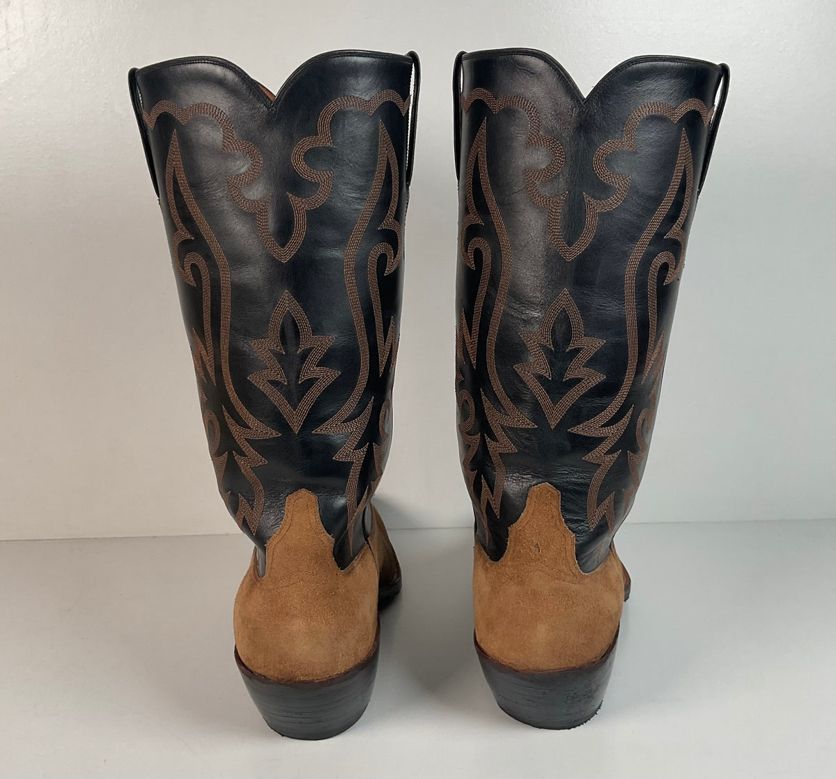 Little’s San Antonio Custom Cowboy Boots | Suede Rough Out | Men’s 11 D