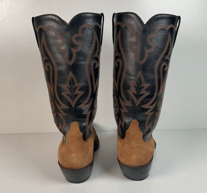 Little’s San Antonio Custom Cowboy Boots | Suede Rough Out | Men’s 11 D
