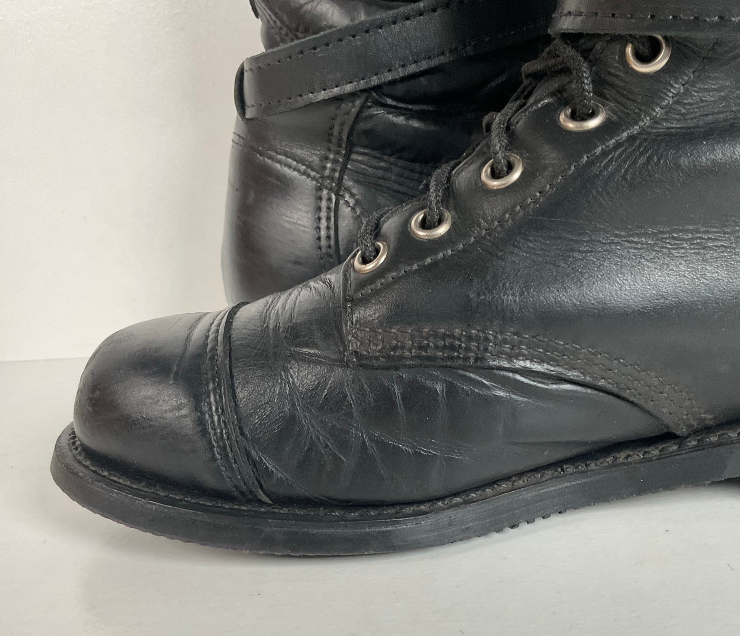 Vintage Harley Davidson Tall Lace Up Boots | USA Made | Men’s 8 | Women’s 9