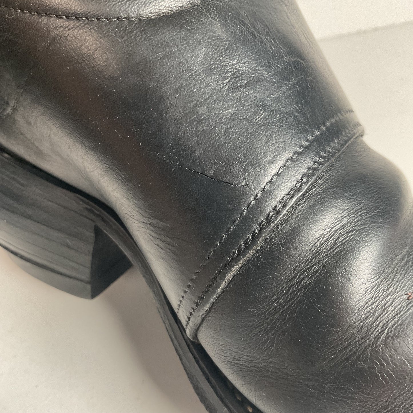 Vintage Tony Lama Tall Buckaroo Boots 11 D Thick Hide