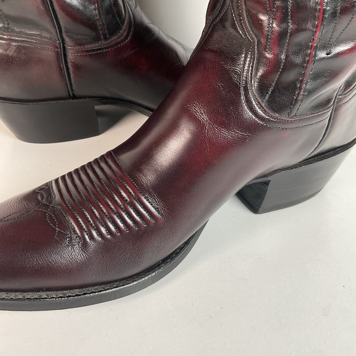 Vintage Lucchese Santini Goat Cowboy Boots | USA Made | Seville | Men’s 9 D