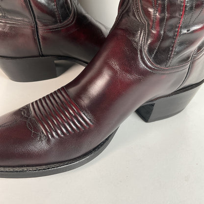 Vintage Lucchese Santini Goat Cowboy Boots | USA Made | Seville | Men’s 9 D