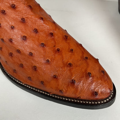 Vintage Nocona Full Quill Ostrich Cowboy Boots | USA Made | Men’s 9 E