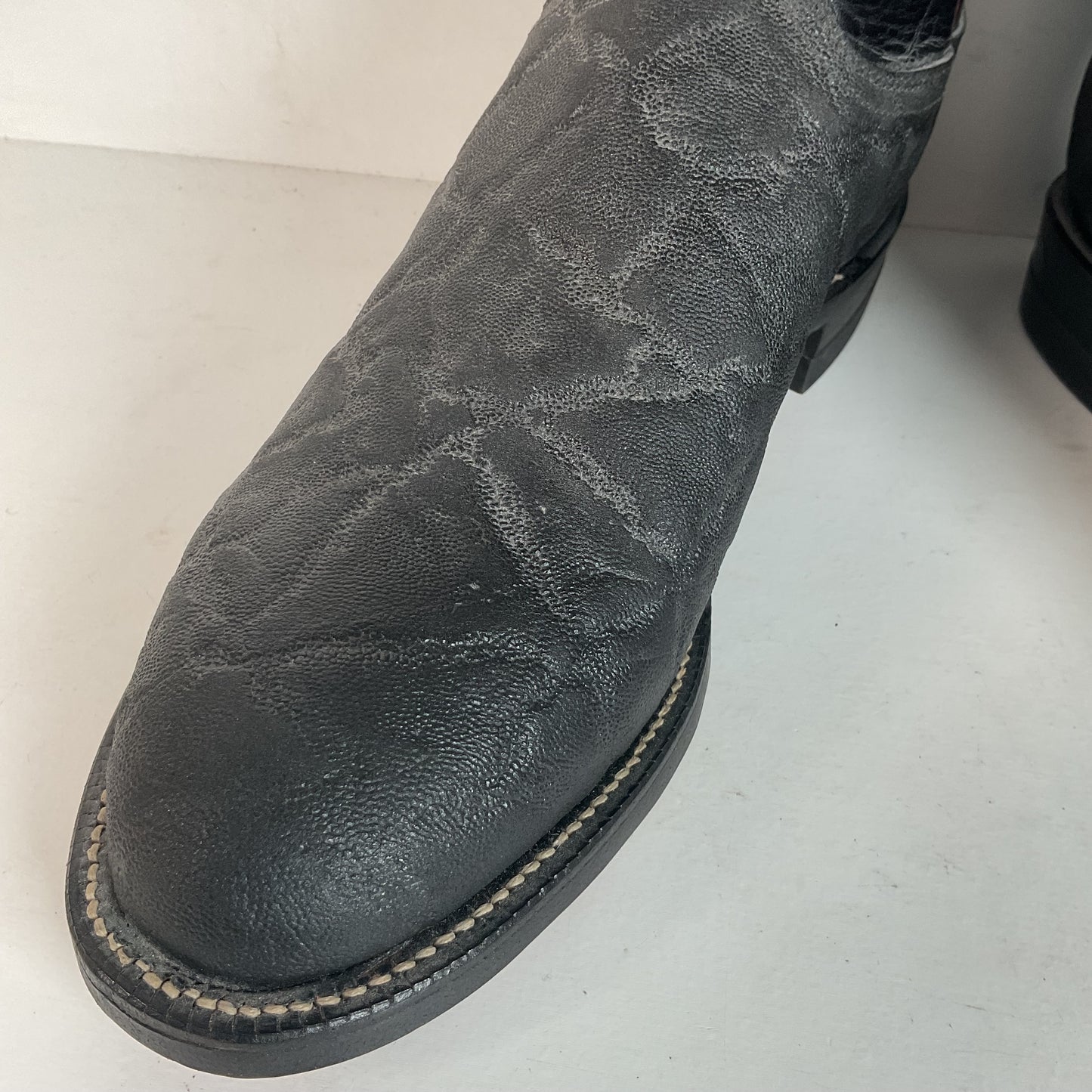 Justin Faux Elephant Print Buckaroo Cowboy Boots Men’s 6.5 D | Women’s 7.5 Punchy Roper USA