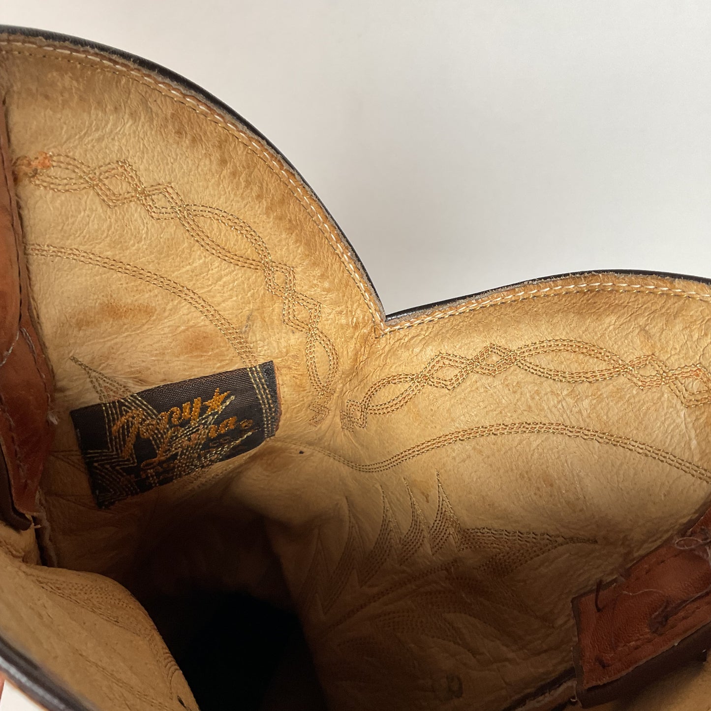 Vintage Tony Lama Cowboy Boots | Gold Label | Bull Shoulder | Men’s 9.5 E