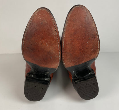 Vintage Tony Lama Teju Lizard Cowgirl Boots | Patent Leather | 6 C | Women’s 7