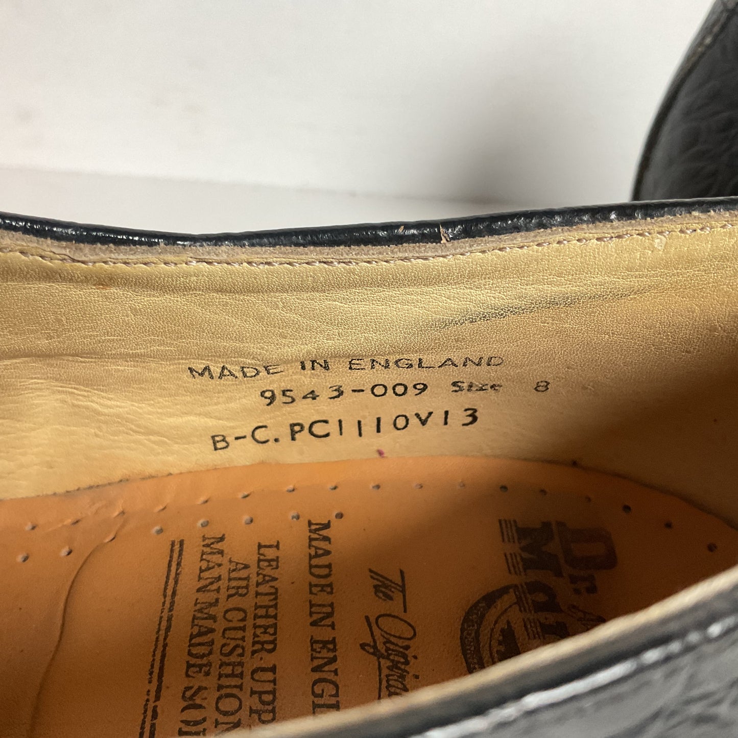 Vintage Dr. Martens Crocodile Embossed Derby Shoes Men’s 8 UK | 9 US England