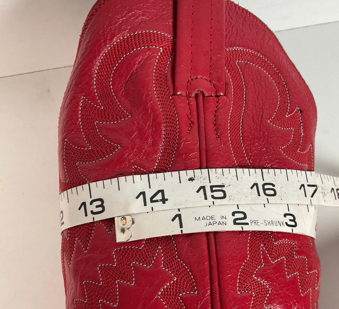 Vintage Panhandle Slim Teju Lizard Cowgirl Boots | Ruby Red | Women’s 7.5 B