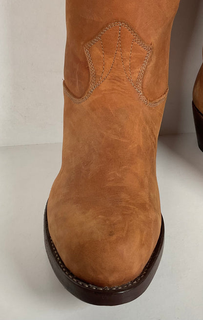 Stewart Fine Handmade Cowboy Boots | Nubuck | Custom | Men’s 6 EE | Women’s ￼7