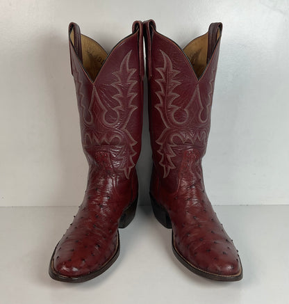 Rios Of Mercedes Full Quill Ostrich Cowboy Boots Men’s 8 | Women’s 9 Exotic