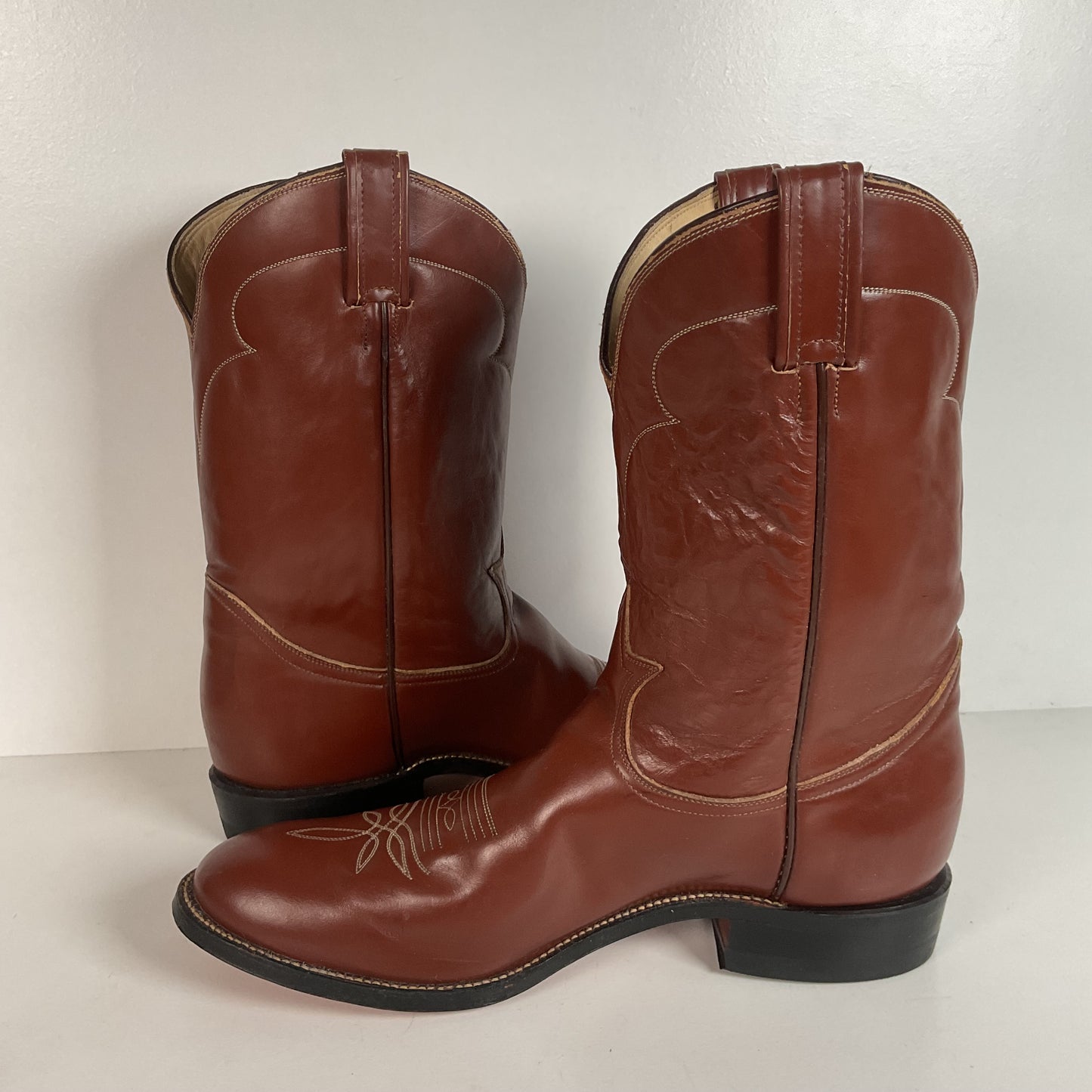 Vintage Tony Lama Calf Skin Roper Boots | Gold Label | Cowboy | Men’s 11.5 A