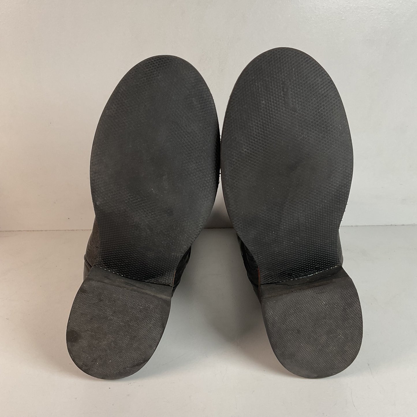 Larry Mahan Smooth Ostrich Roper Boots | Exotic | Crepe | Men’s 7 | Women’s 8