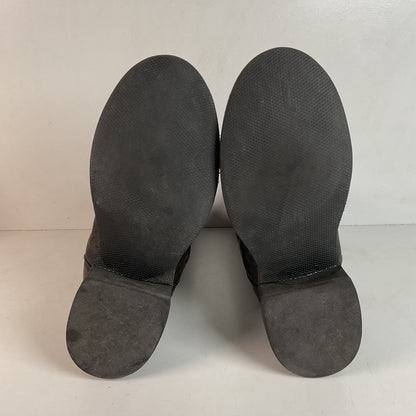 Larry Mahan Smooth Ostrich Roper Boots | Exotic | Crepe | Men’s 7 | Women’s 8