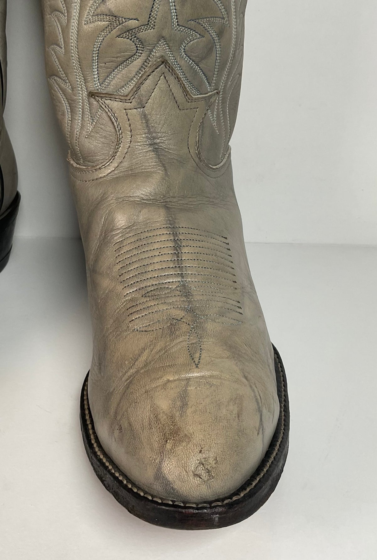 Vintage Tony Lama Gold Label Cowboy Boots | Marbled Leather | Men’s 10.5 EE