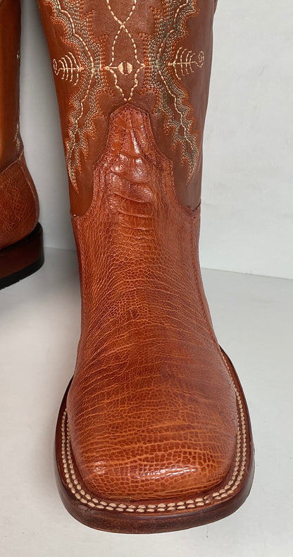 Lucchese for Resistol Ranch Ostrich Leg Roper Boots Men’s 10 B Exotic