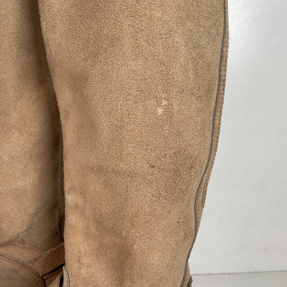 Vintage Georgia Tall Suede Harness Boots 9 M USA Made Soft Toe