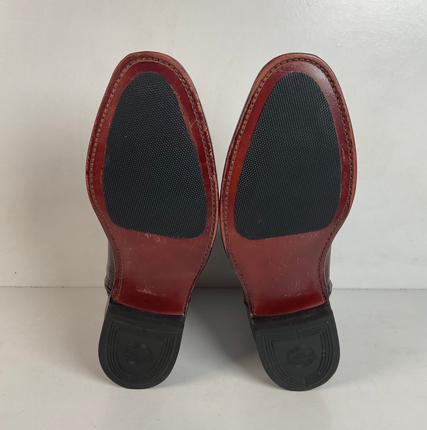 Vintage Florsheim Bullhide Zipper Boots 9.5 D Chelsea Style