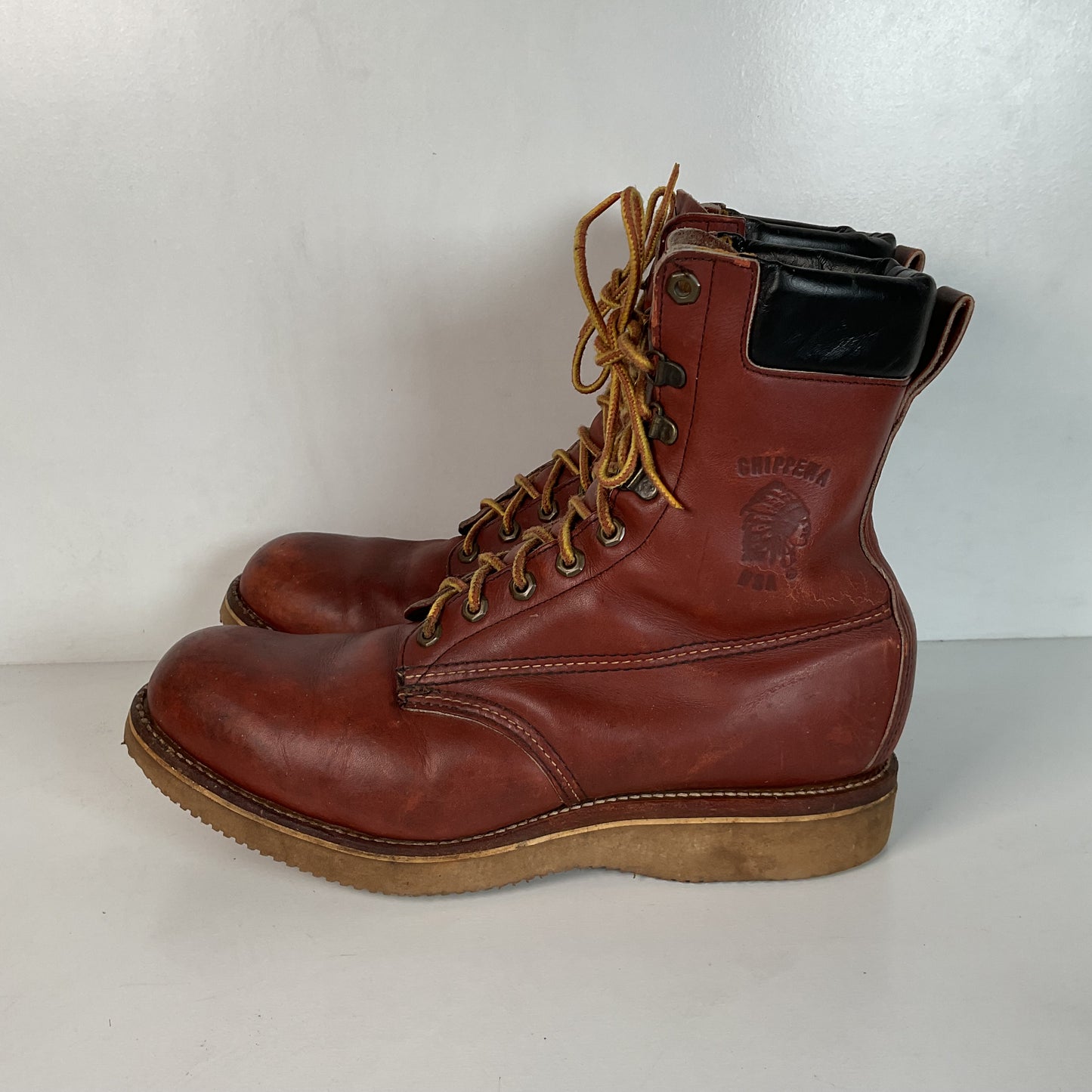 Vintage Chippewa Crepe Sport Boots 11 D USA Made Soft Toe