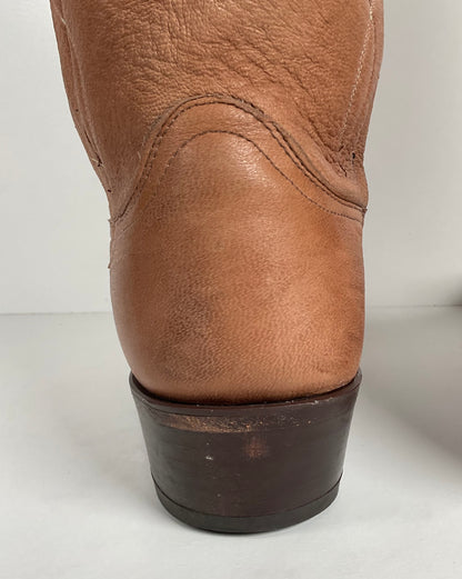 Vintage Dan Post Elk Skin Cowboy Boots | USA Made | Men’s 9.5 D