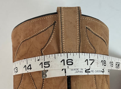 Vintage Sears Suede Cowboy Boots | Rough Out | 1960s-1970s | USA Made | 10 D