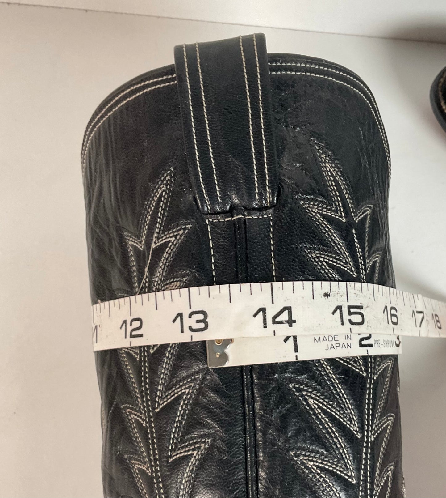 M.L. Leddy & Sons Cowgirl Boots | Black Calf | Custom | Women’s 6.5 AA