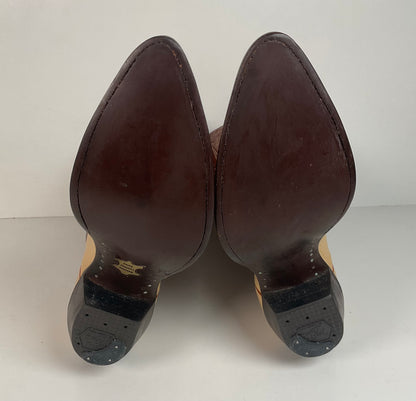 Tony Lama Urban Cowboy Boots | Lizard Wingtip | USA Made | Men’s 11 D