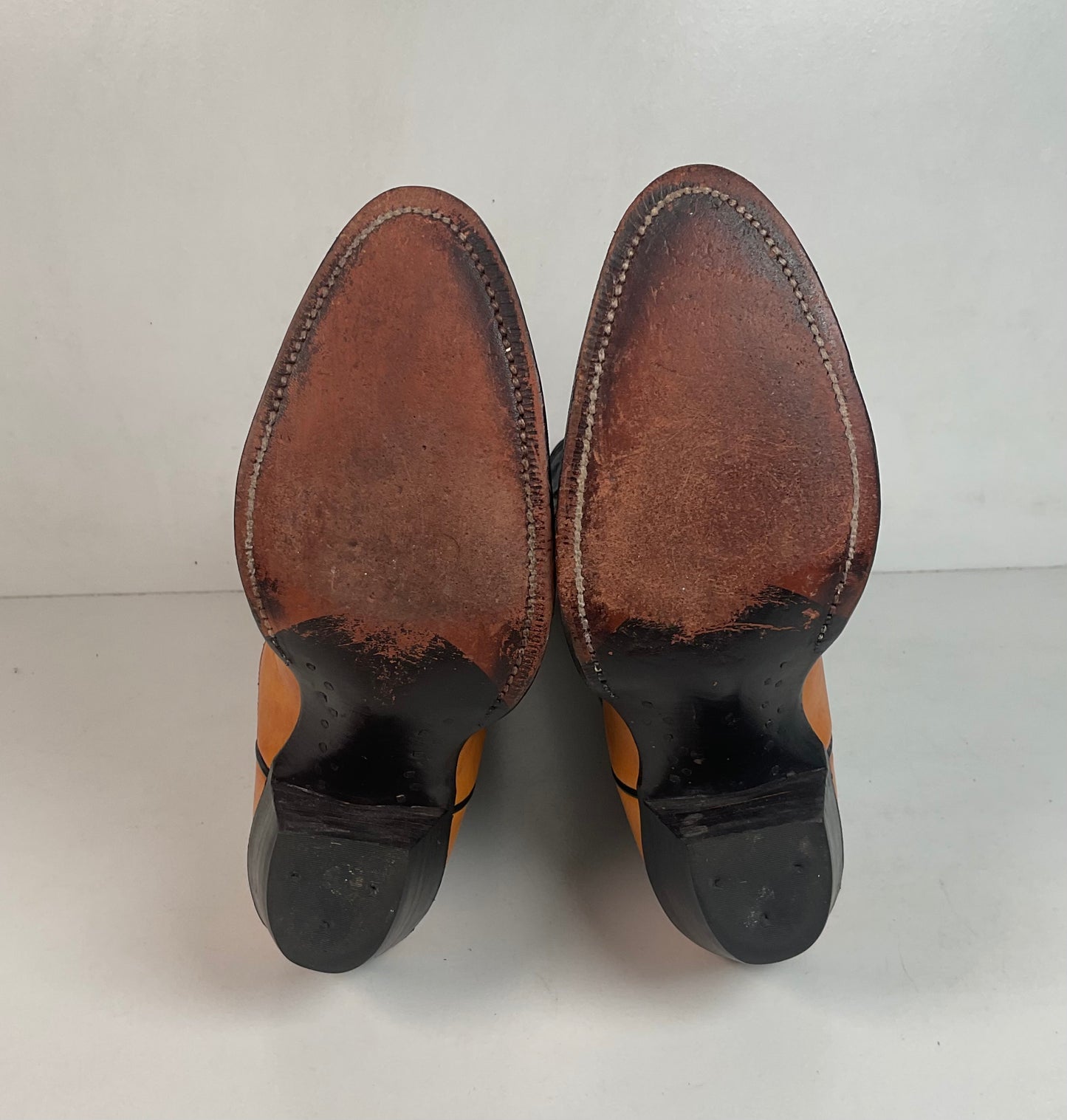 Vintage Nocona Butterscotch Cowgirl Boots 7 B USA Made