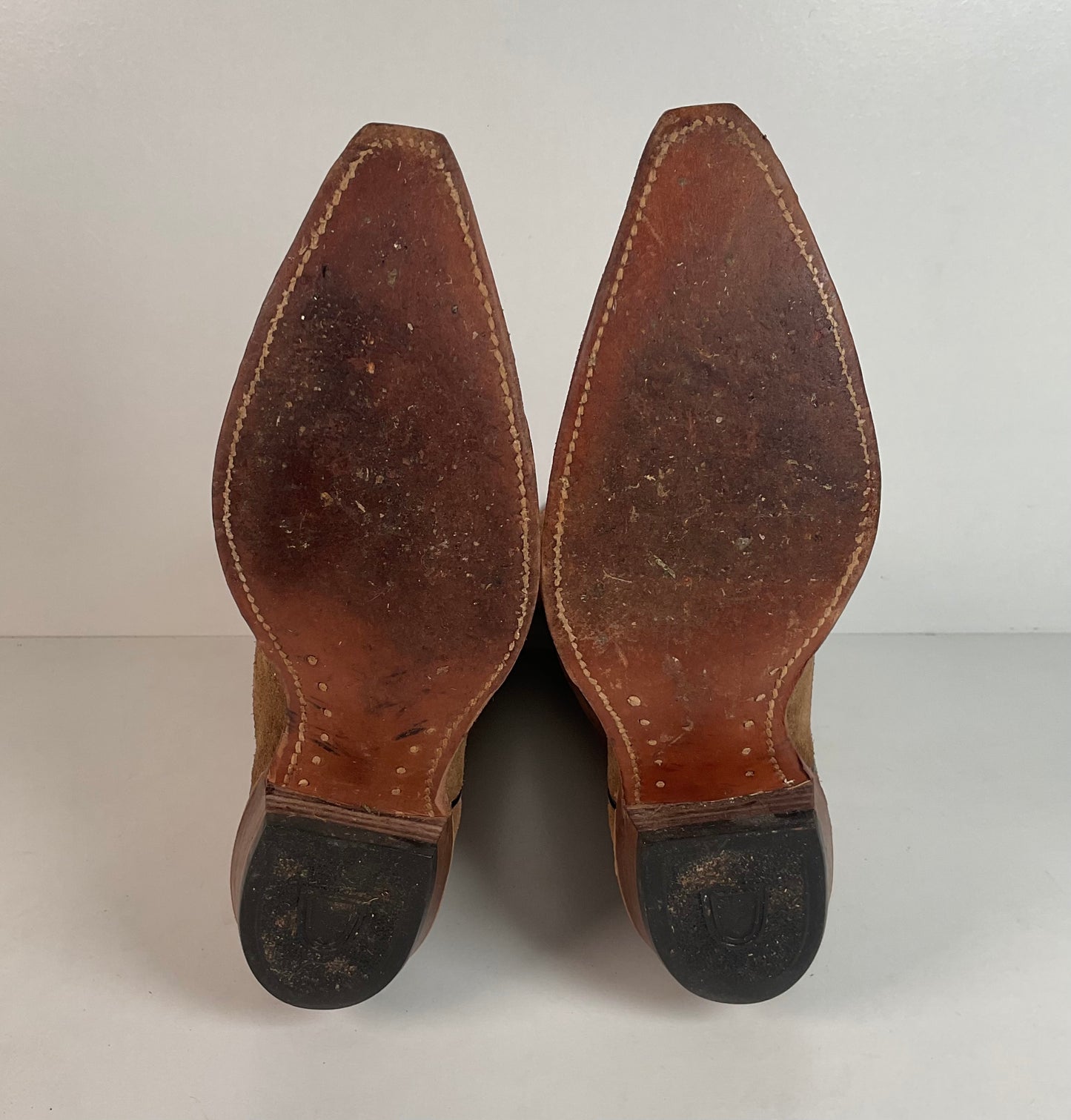 Vintage Sears Suede Cowboy Boots | Rough Out | 1960s-1970s | USA Made | 10 D