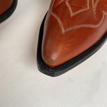 Dan Post For Code West Tooled Cowboy Boots Men’s 10 M USA Made Inlays