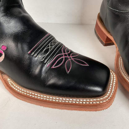 Justin Breast Cancer Awareness Cowgirl Boots | USA Made | Square Toe | 8 B