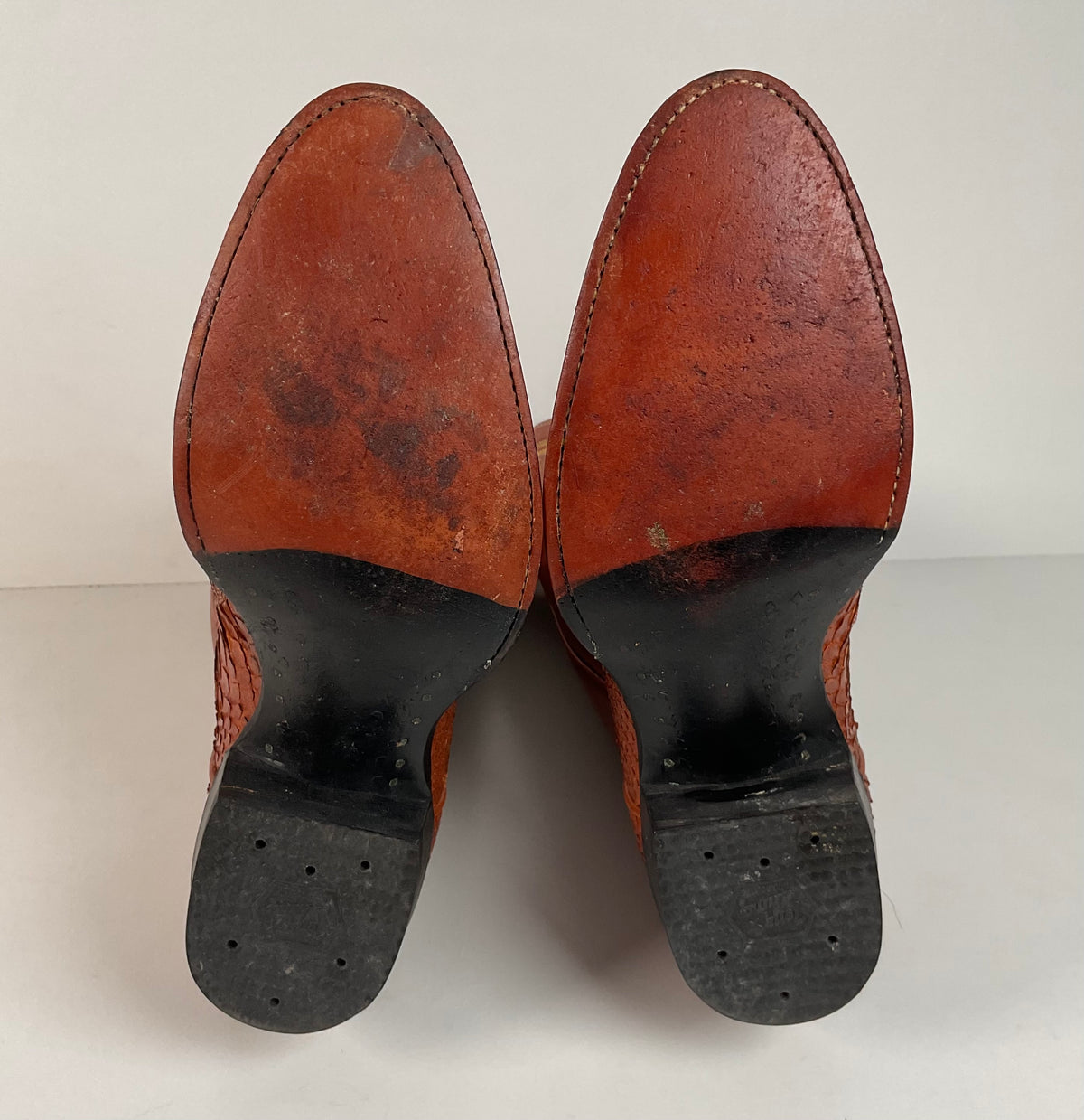 Vintage Tony Lama Python Snakeskin Cowboy Boots | Gold Label | Men’s 8 D