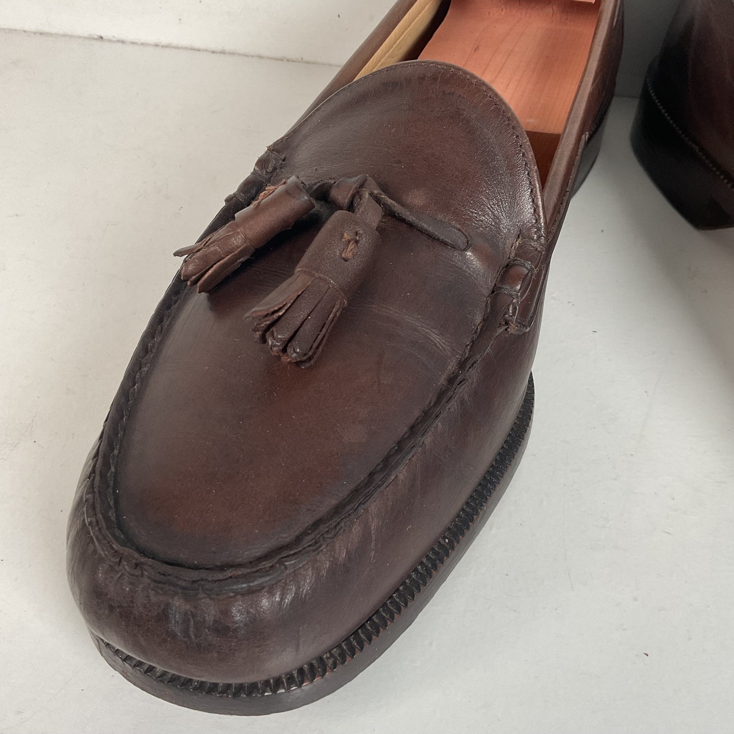 Alden Moccasin Tassel Loafer 10 D Cigar Brown