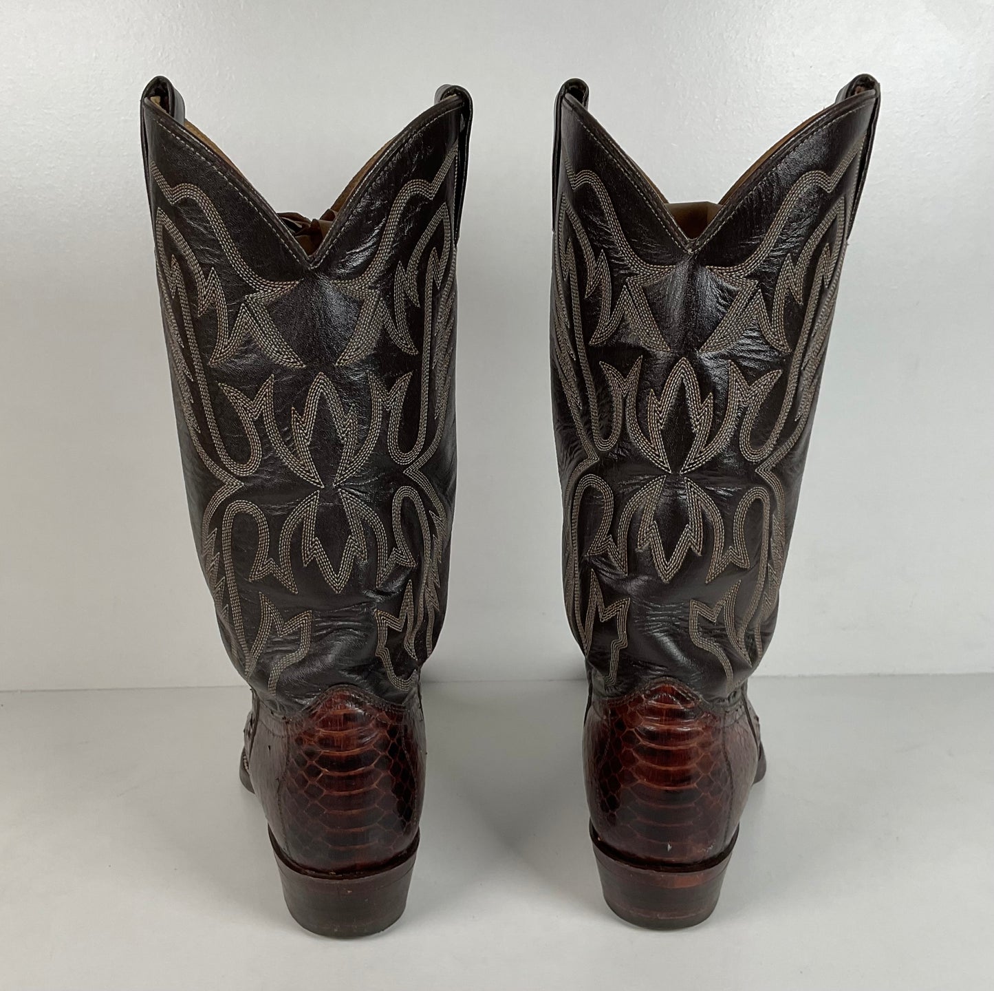 Texas Imperial Python Snakeskin Cowboy Boots | USA Made | Men’s 9.5 D