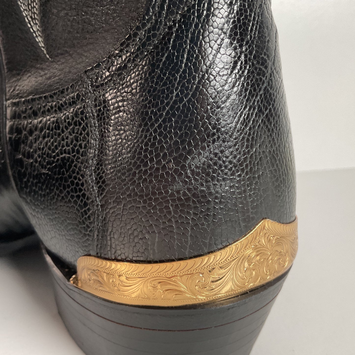 Vintage Nocona Ostrich Leg Cowboy Boots | Exotic | USA Made | 11 EE