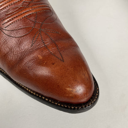 Vintage Tony Lama Cowboy Boots | Chocolate Cow | 1980s | Men’s 10 D
