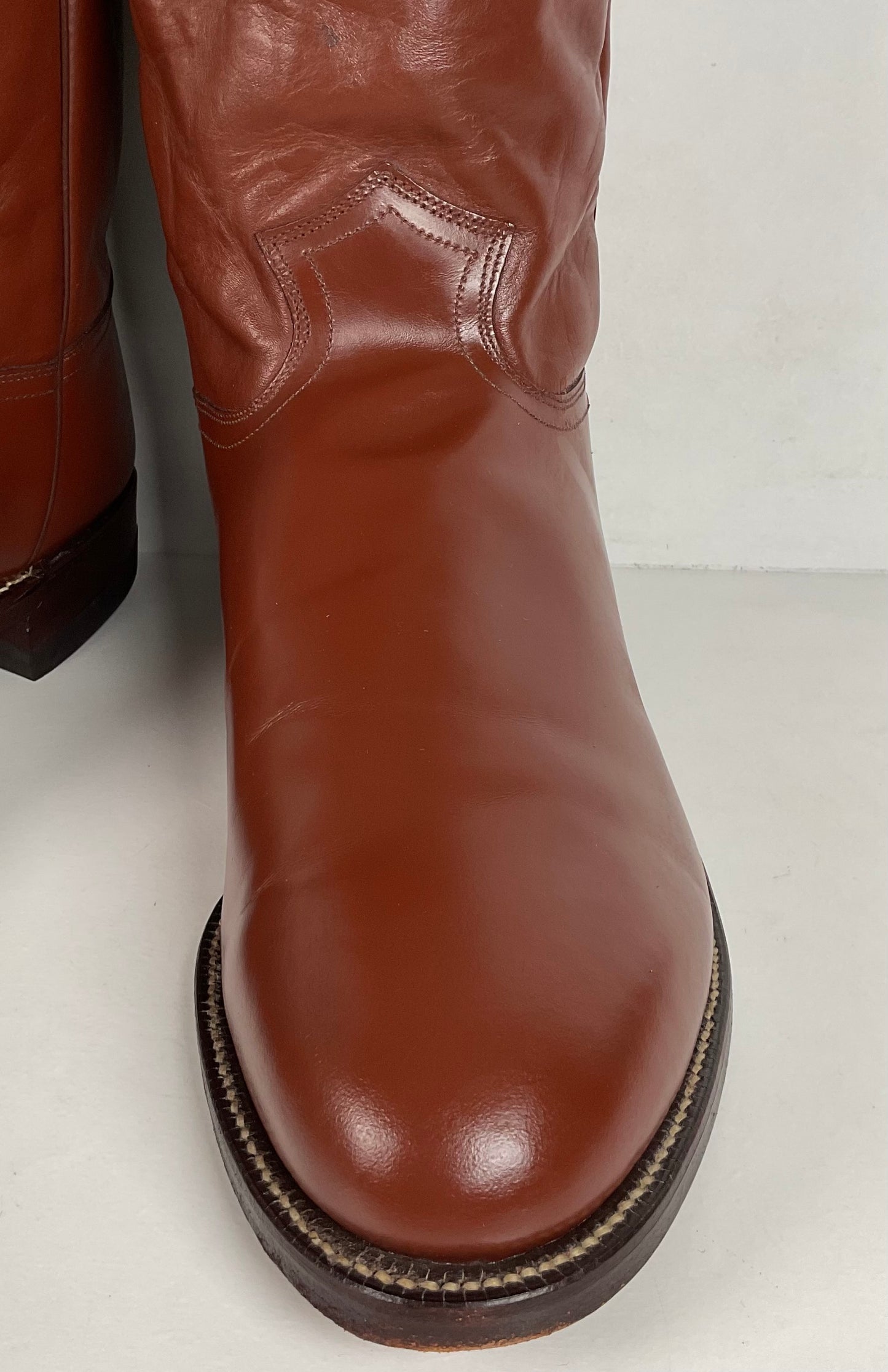 Vintage Justin Roper Boots | Cowboy | USA Made | Brown | Men’s 12 EE
