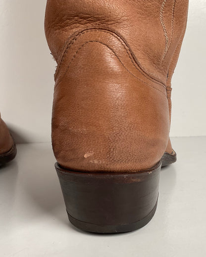 Vintage Dan Post Elk Skin Cowboy Boots | USA Made | Men’s 9.5 D
