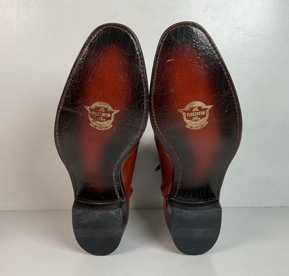 Vintage Florsheim Beetle Boots | Chelsea Style | Burnished Brown | Men’s 11 D
