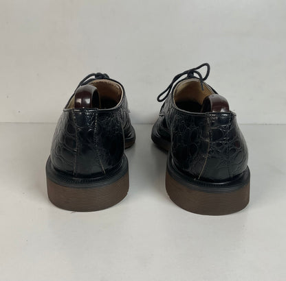 Vintage Dr. Martens Crocodile Embossed Derby Shoes Men’s 8 UK | 9 US England
