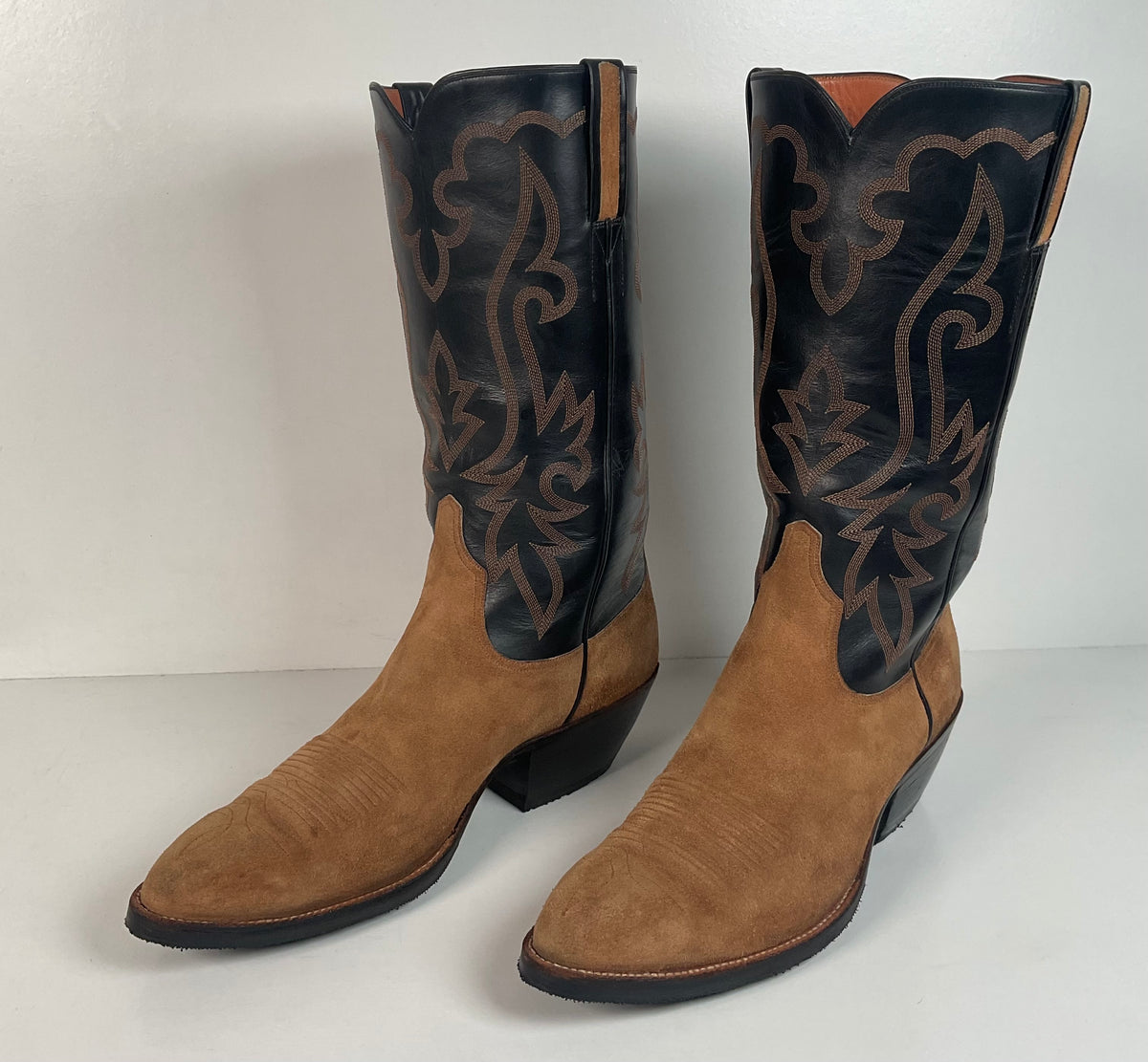 Little’s San Antonio Custom Cowboy Boots | Suede Rough Out | Men’s 11 D