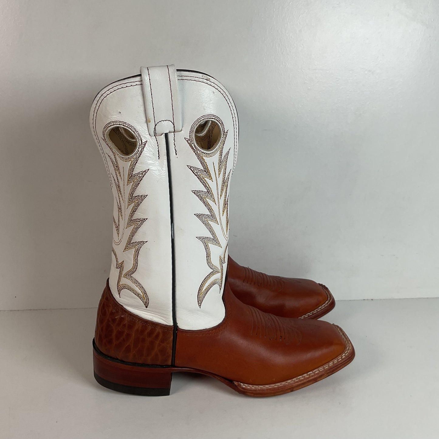 Larry Mahan Cowgirl Roper Boots 7 B Punchy Sunset Renegade