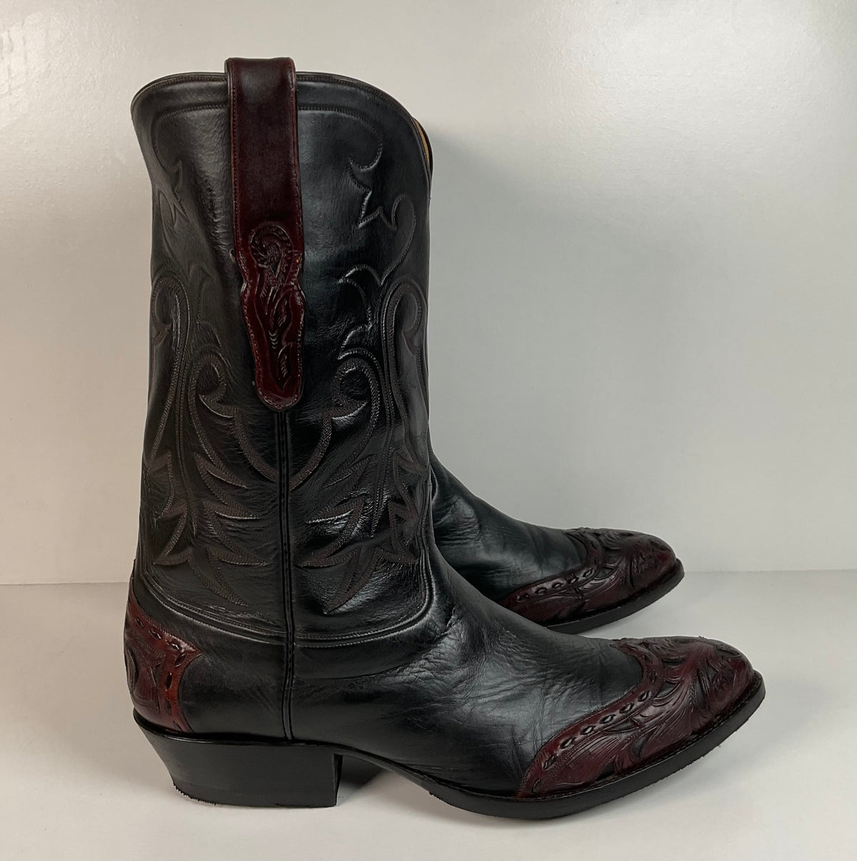 Tres Outlaws Custom Cowboy Boots | Tooled Wingtip Triad | Men’s 16 E