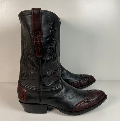 Tres Outlaws Custom Cowboy Boots | Tooled Wingtip Triad | Men’s 16 E