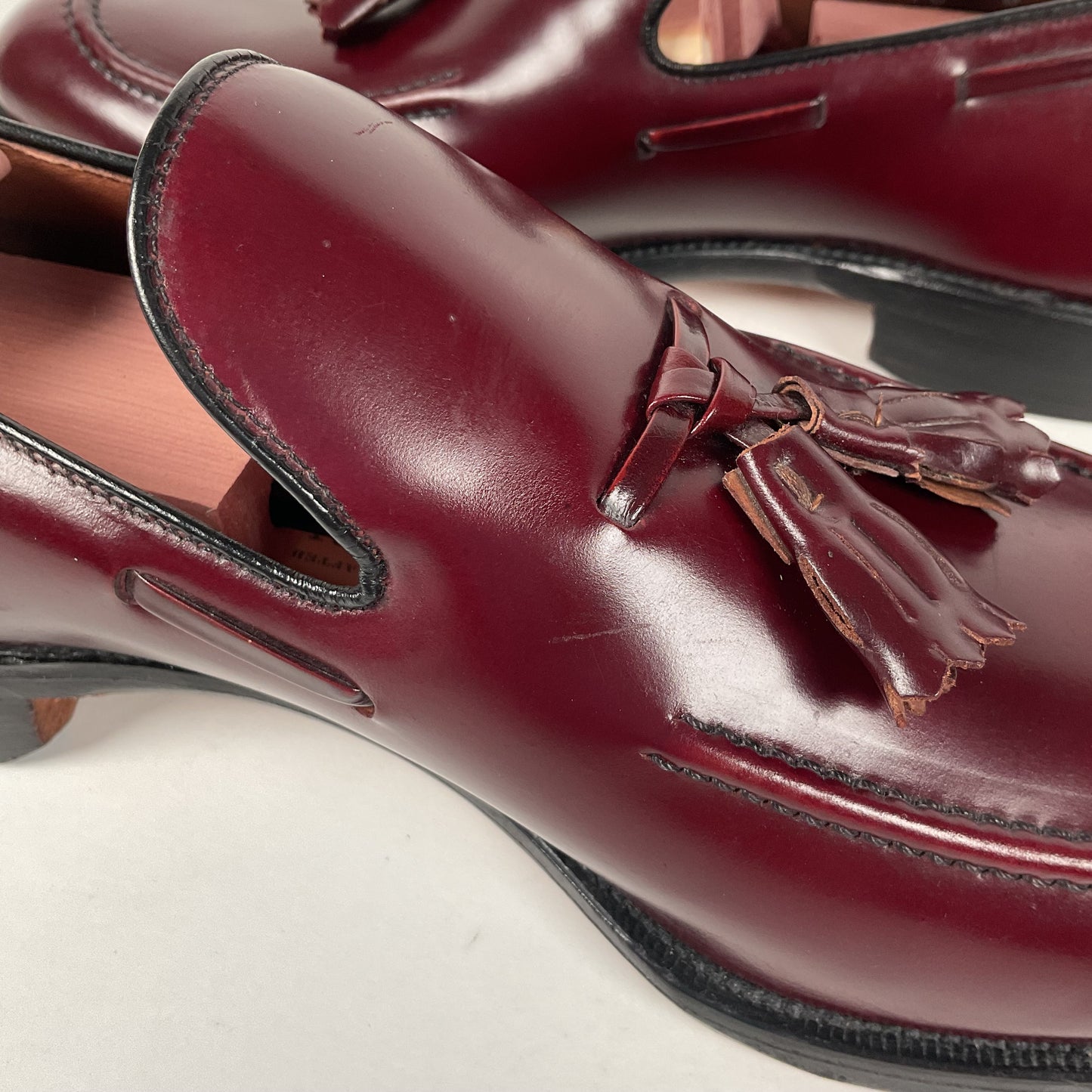 Vintage Allen Edmonds Saratoga Tassel Loafers | Burgundy Calf | Men’s 10 B