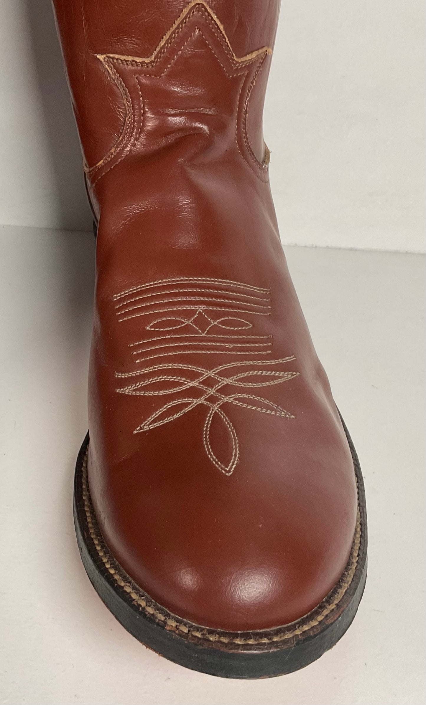 Vintage Tony Lama Calf Skin Roper Boots | Gold Label | Cowboy | Men’s 11.5 A